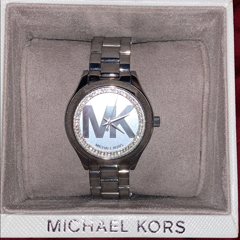 Silver MK watch